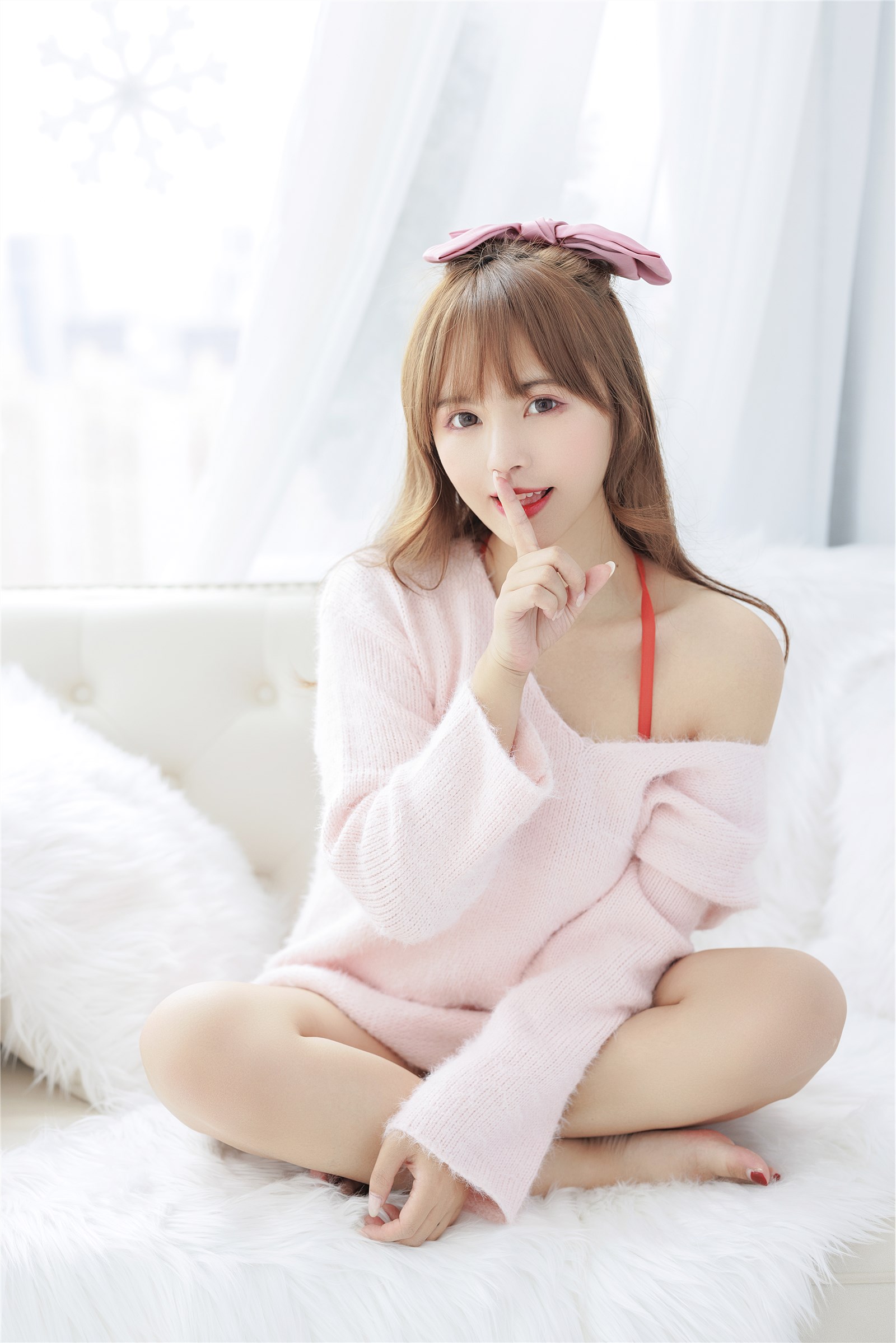 002. Zhang Siyun Nice - Internal purchase of watermark free pink sweater(54)